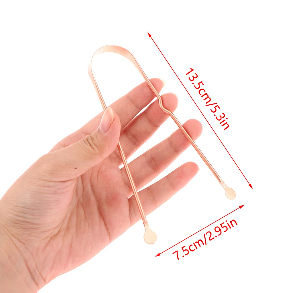 Pure Copper Tongue Scraper – Bad Breath & Oral Care Tool Tongue Scraper Zpaxo B