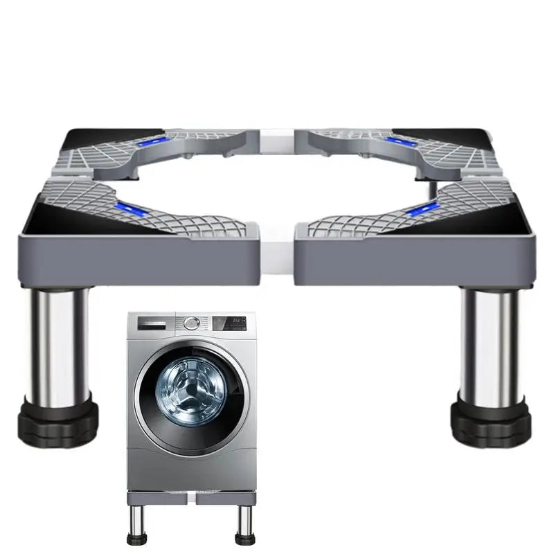 Heavy Duty Washer Stand Universal Stainless Steel Washer Dryer Stand Washing Machine Riser With 4 Strong Feet Laundry Pedestal Zpaxo