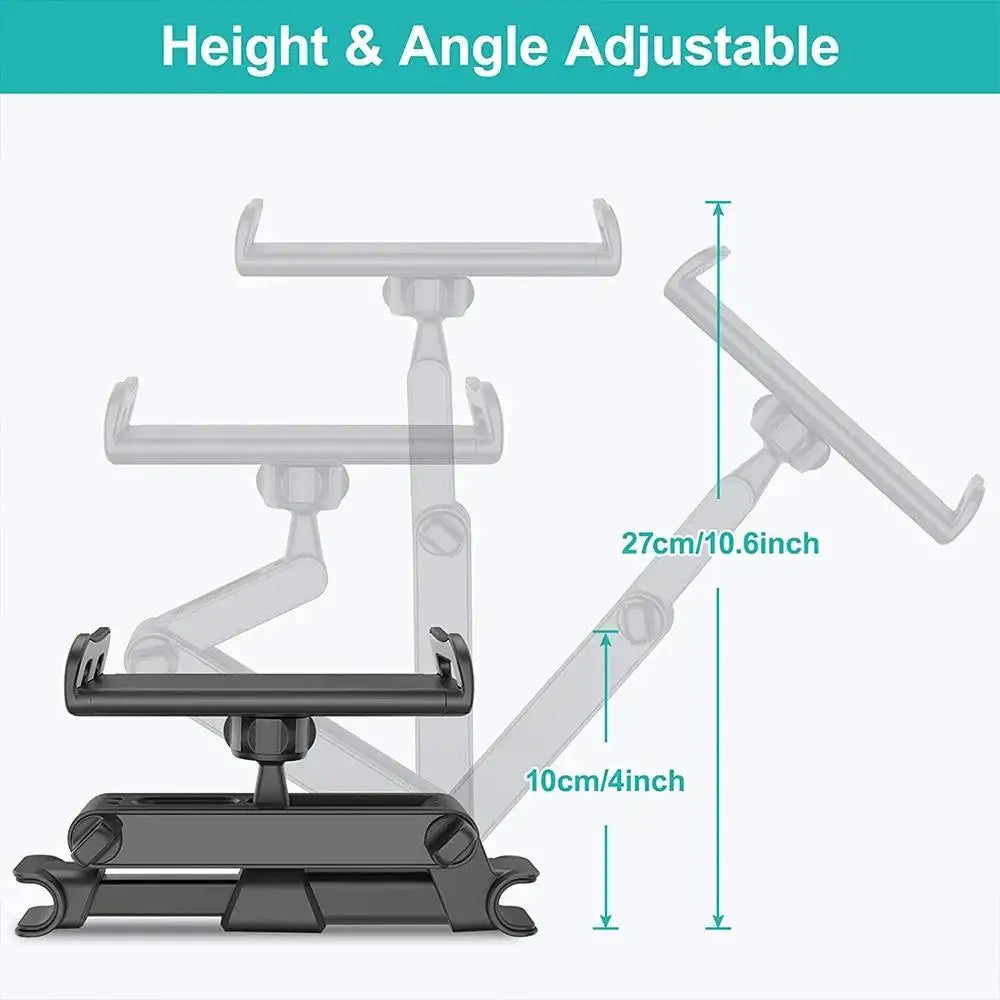 Universal Car Headrest Mobile Phone Holder Telescopic Anti Shake Auto Table Holder Smartphone Mount For 4-11 Inches iPad iPhone Zpaxo