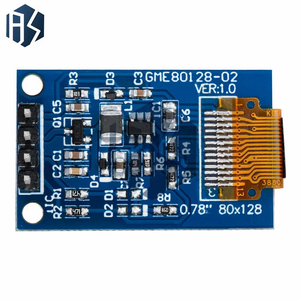 0.78 inch OLED LCD module 80*128 dot matrix screen 0.78 inch oled LCD I2C interface screen for arduino Zpaxo