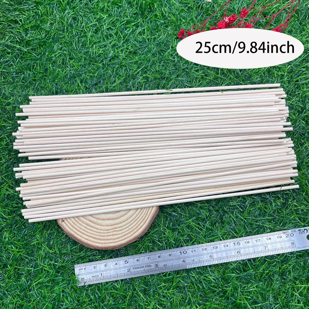 20pcs Wooden Craft Sticks – Fan, Wig & DIY Projects Wooden Craft Sticks Zpaxo 25cm
