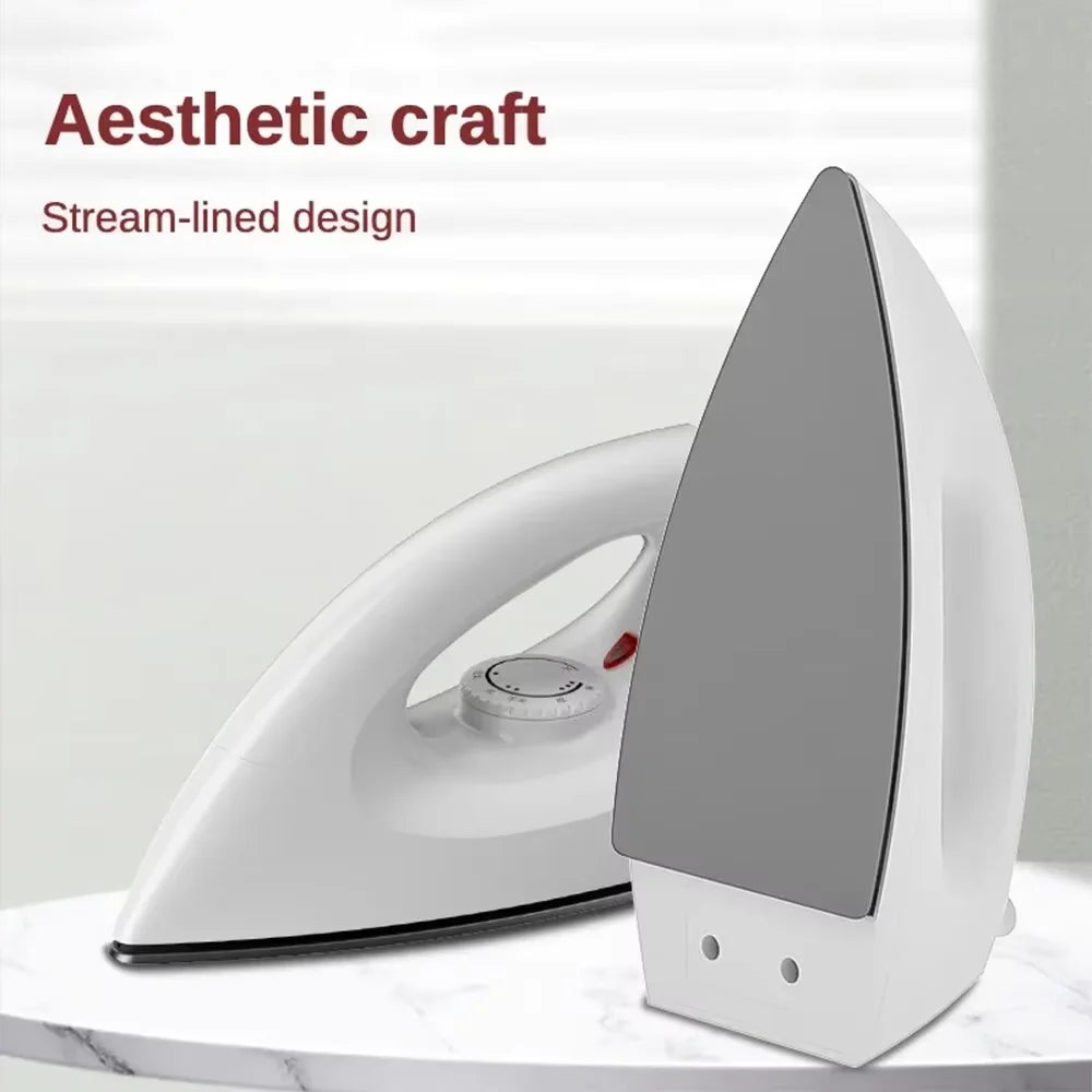 Electric Iron 1000W 5 Gear Adjustable Household Dry Ironing without Water Iron Hot Drilling Heat Transfer for Home Travel Zpaxo