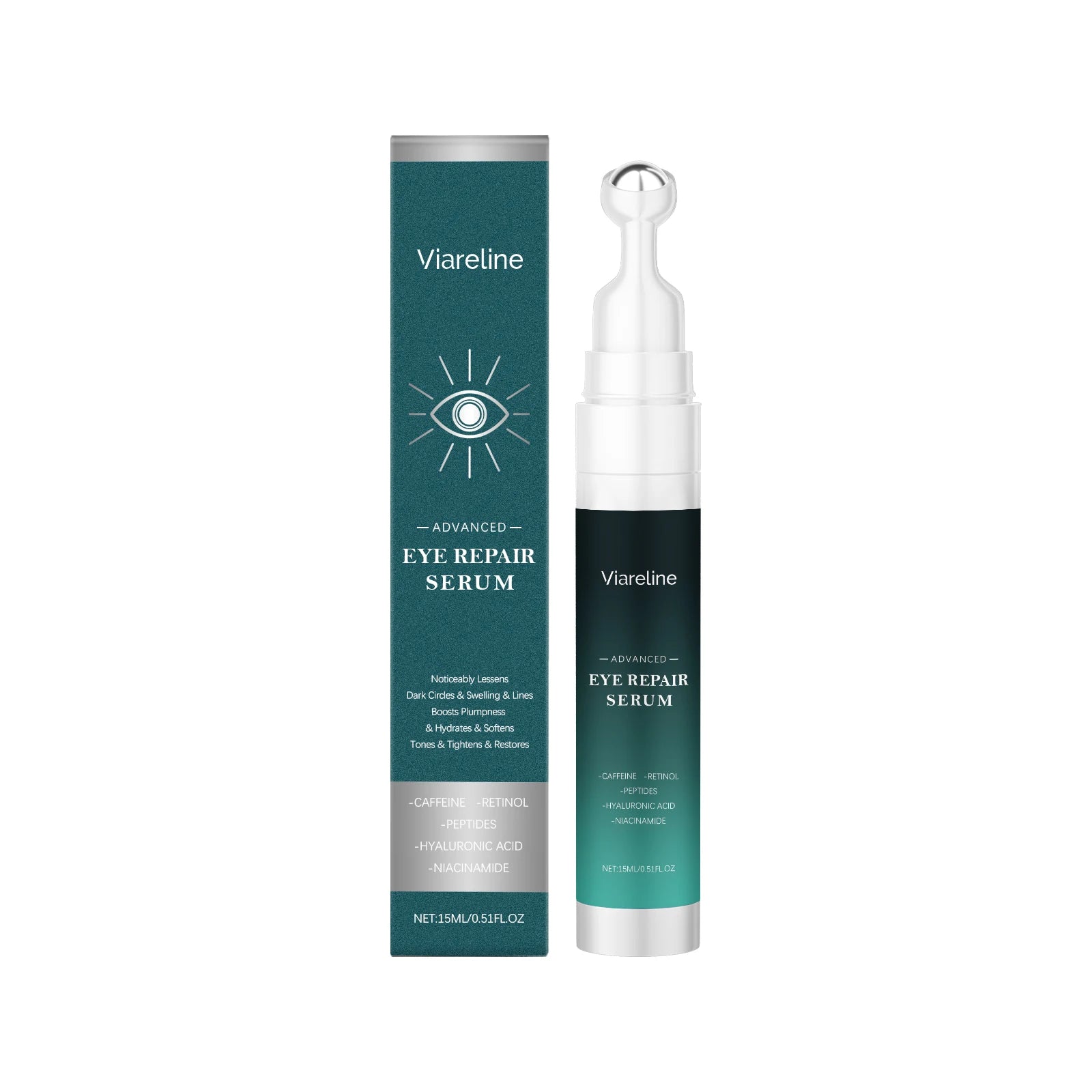 Retinol Eye Serum Roller – Dark Circles, Bags & Fine Lines Eye Serum Roller Zpaxo 15ml boxed
