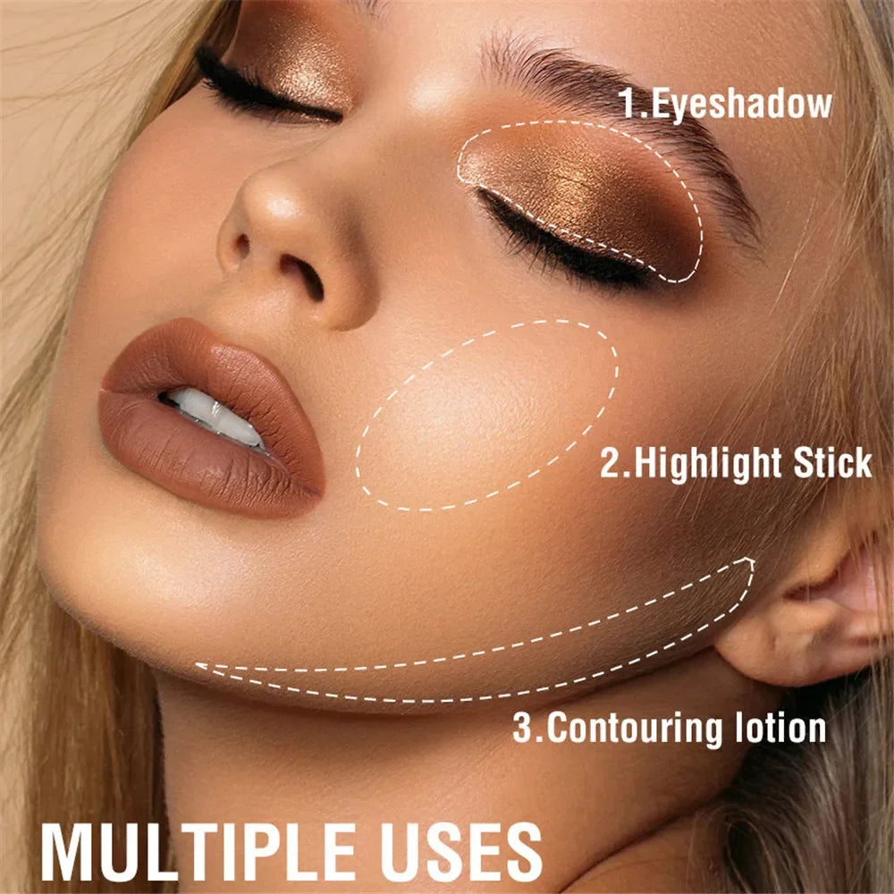 Waterproof Pearlescent Eyeshadow Pencil Stick 8 Colors Lasting Zpaxo
