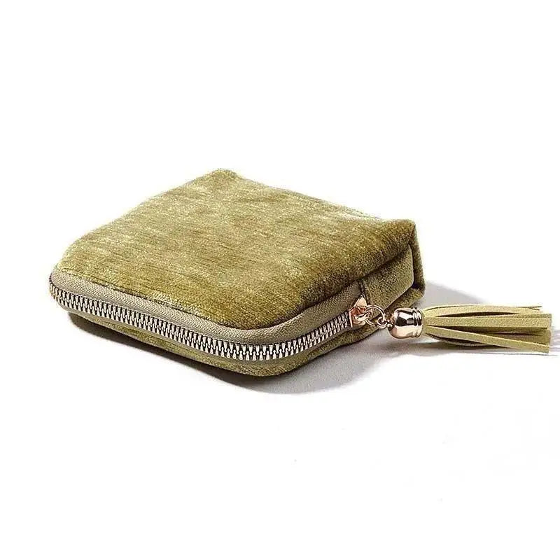5-Layer Velvet Jewelry Organizer Pouch – Portable Travel Bag