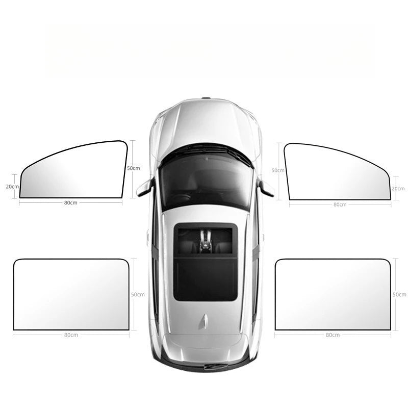 Magnetic Car Sunshade Cover Summer UV Protection Side Rear Window