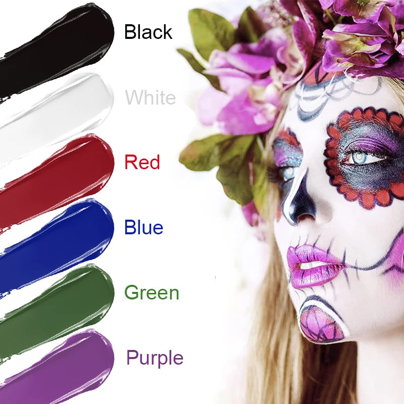 Waterproof 6 Face Body Paint Stick Halloween No Toxic Cream Makeup Zpaxo