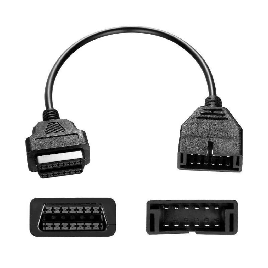 12Pin OBD1 Male 16Pin OBD2 Female Convertor Adapter Cable GM