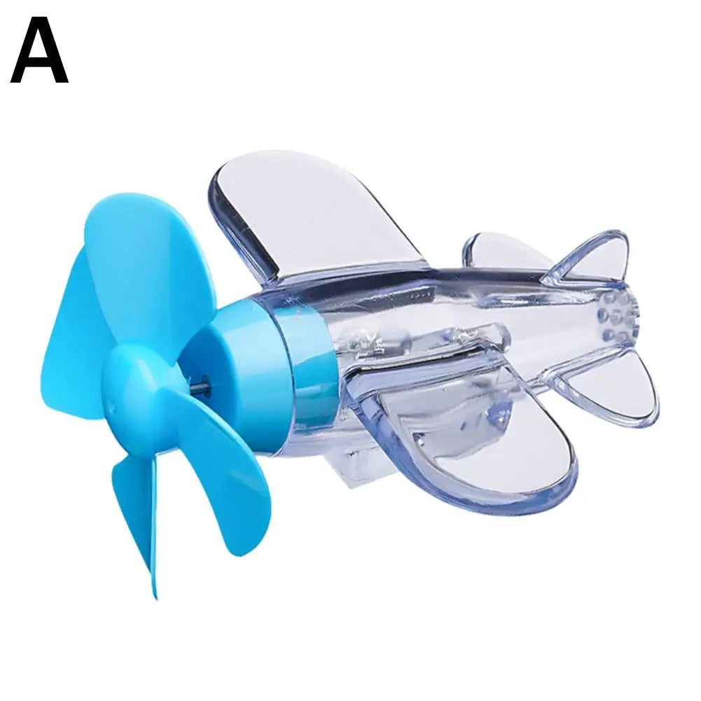 LED Colorful Lights Rotatable Airplane Wind-powered Decor Car Zpaxo A
