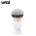 Yaqi 24mm Everest White Marble Synthetic Travel Shaving Brush Wet Shaving Brush Zpaxo R210302