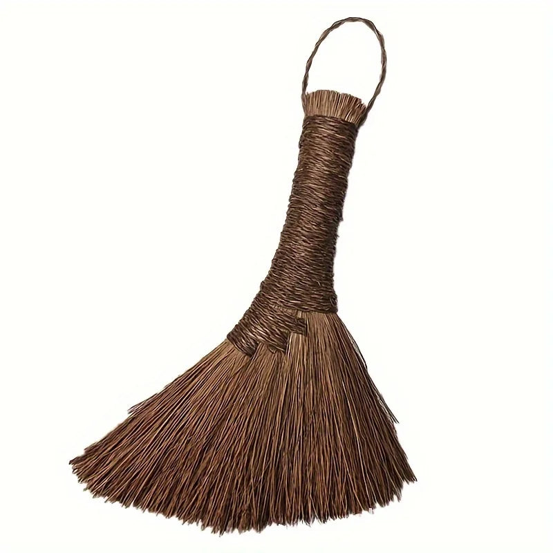 7" Artisan Palm Silk Broom – Handmade Natural Fiber Brush Natural Fiber Broom Zpaxo
