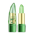 Aloe Vera Lipstick Natural Temperature Change Color Jelly Lip Balm Long Lasting Moistourizing Nutritious Lips Protection Makeup Zpaxo Green