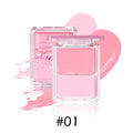 Dual Cream Blush Highlighter Buildable Pigment Dewy Cheek Face Glow Zpaxo 1932-01
