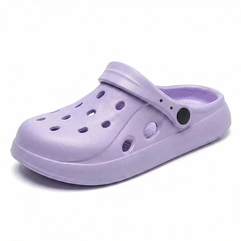 Women Clogs Summer Female Sandals Thick Bottom Home Slides Soft EVA Zpaxo purple-B 36-37