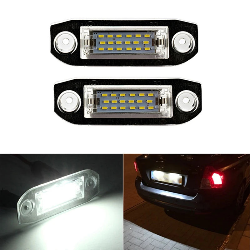 LED Car License Plate Light 12V White Volvo S40 S60 S80 XC70 XC60 C70