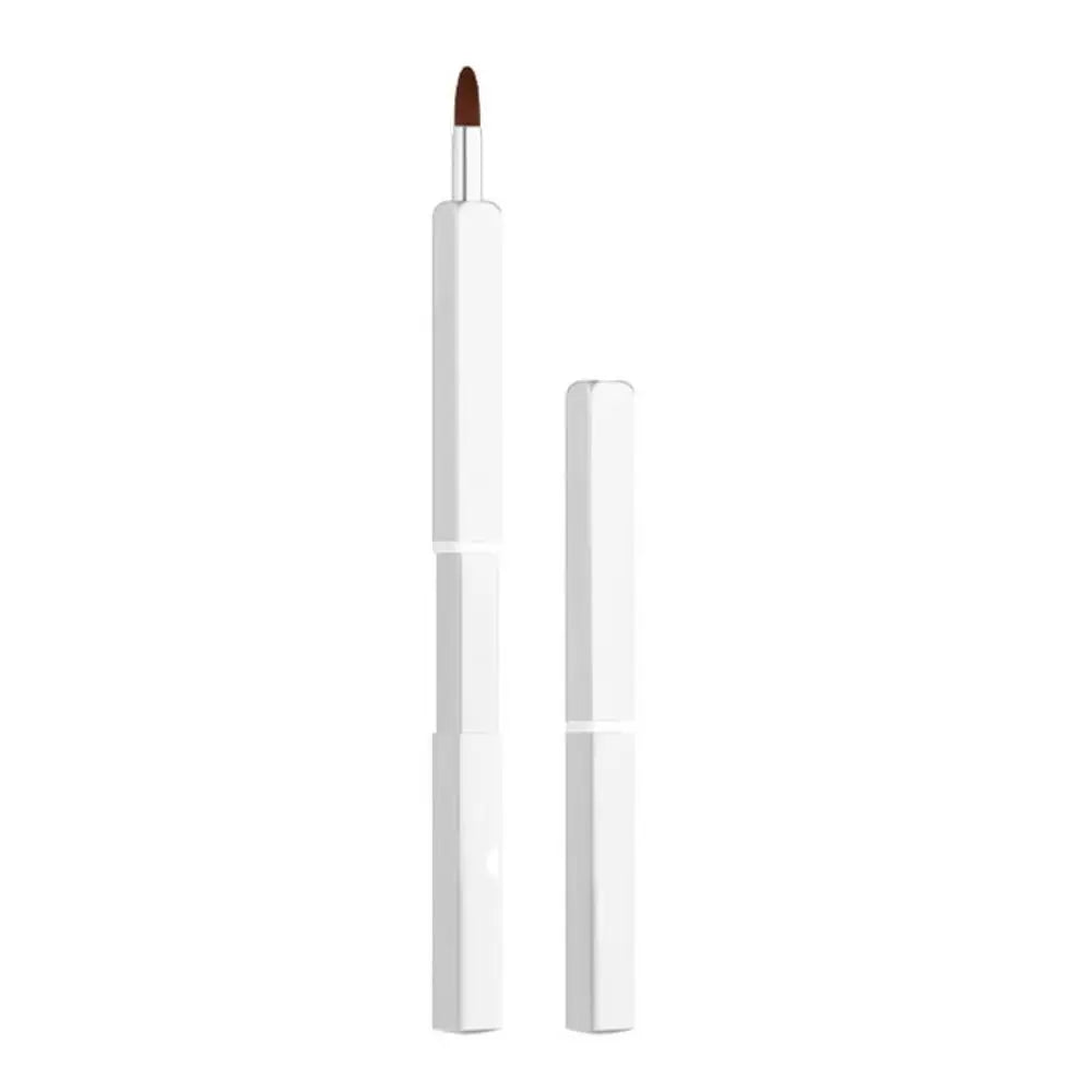Portable Professional Lip Brush Retractable Durable Lipstick Makeup Zpaxo silver
