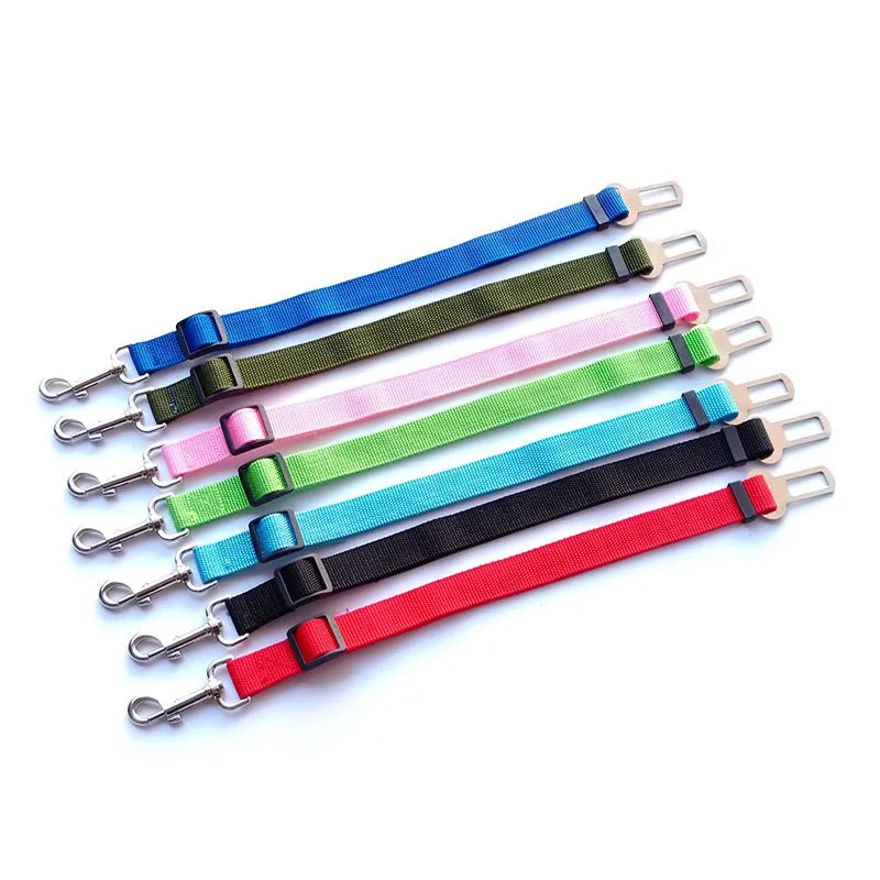 Pet Cat Dog Car Seat Belt Adjustable Safety Travel Clip Reflective