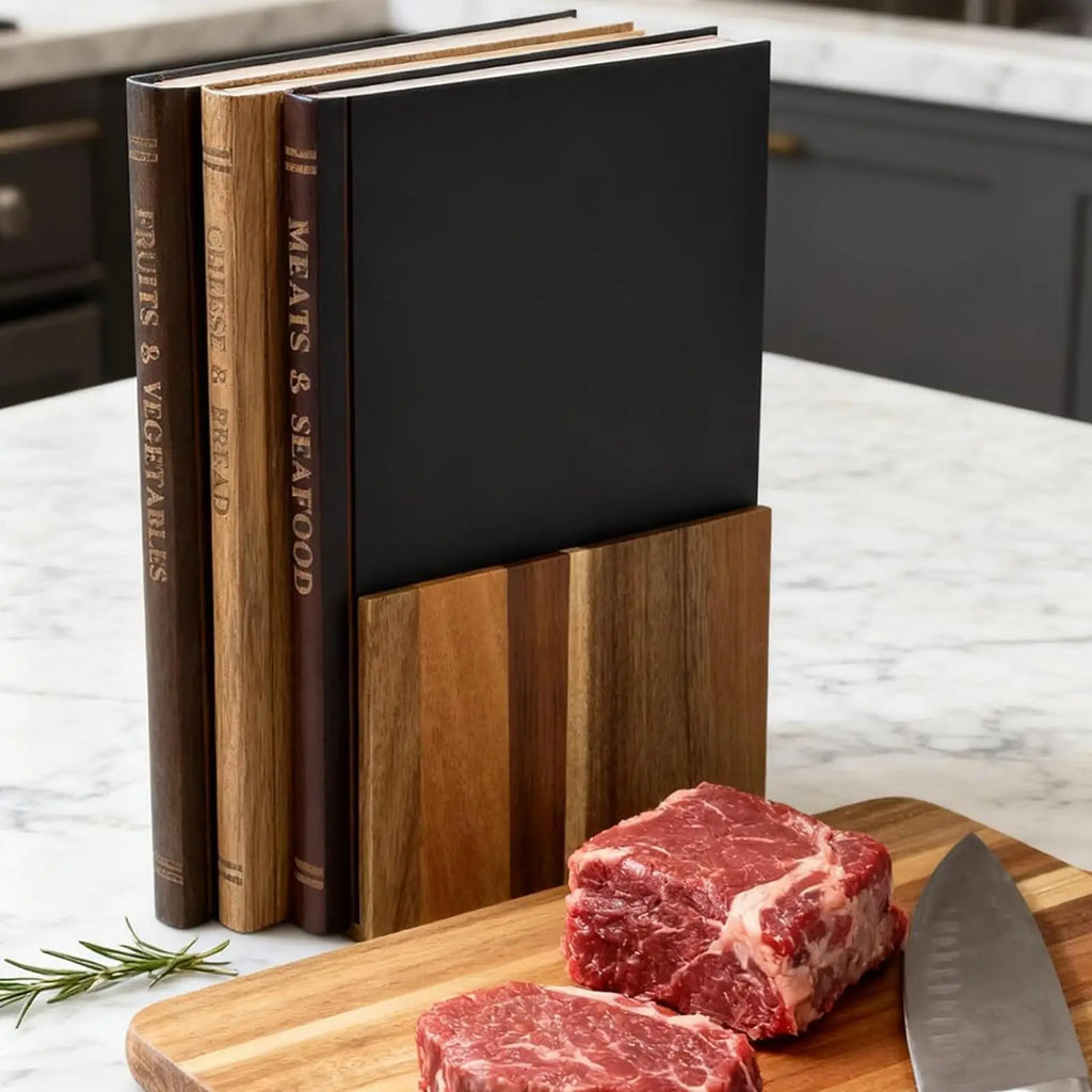 Cutting Boards for Kitchen 3 Pieces Book Shaped Thickened Supplies Chopping Boards for Kitchen for Cheese Meat Vegetables Home Zpaxo