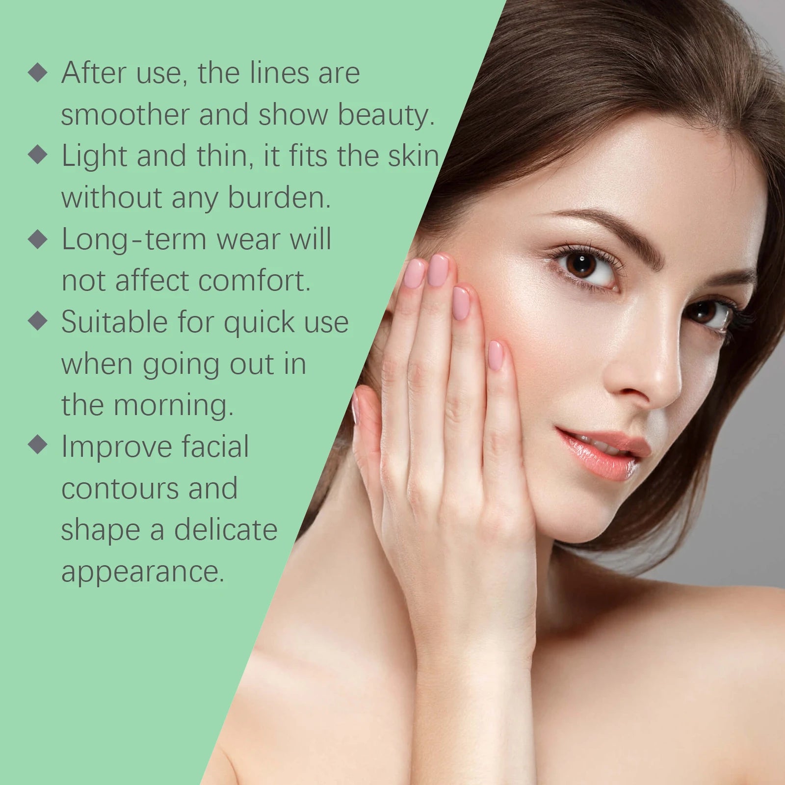 Invisible Facial Lifting Patches Set for Face Contouring Skin Tightening moisturizing Holiday Gift Winter Skincare Daily Care Zpaxo