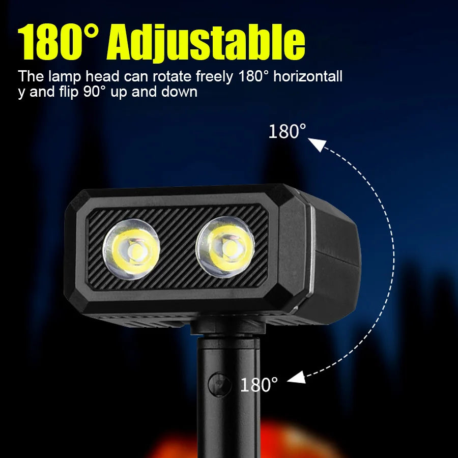 LED Magnetic Work Light – Retractable 5-Mode 500 Lumen Flashlight