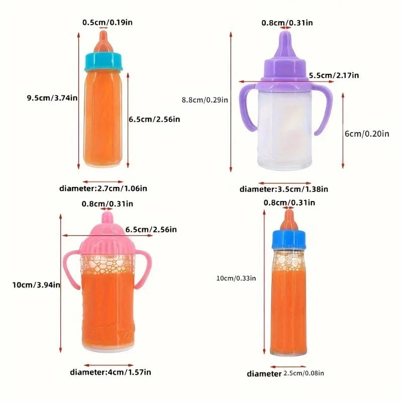 Feeding Bottle Milk Bottles Juice One Pacifier Doll Accessories