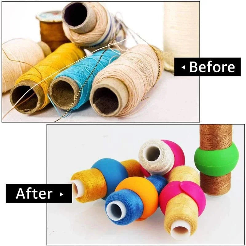 20pcs Thread Spool Huggers Bobbin Clamps Holders Keep Thread Spools From Unwinding Peels Sewing Accessories Zpaxo