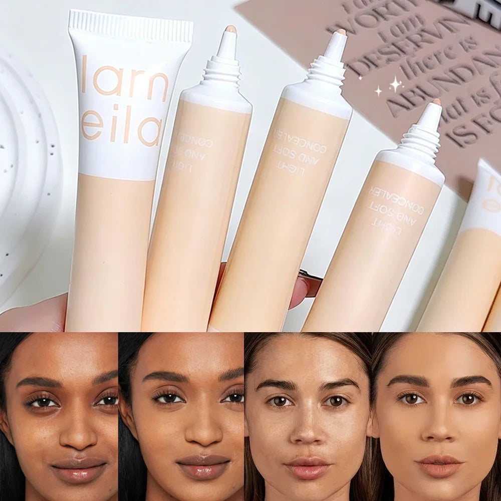 Soft Nude Makeup Liquid Concealer Waterproof Full Coverage Dark Zpaxo