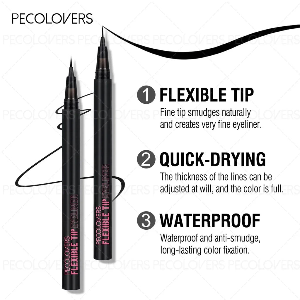1PC Black Eyeliner Pencil, Long Lasting，Smudge Proof & Waterproof，Easy to Use, Portable, Ideal Gift for Flawless Eye Makeup Zpaxo