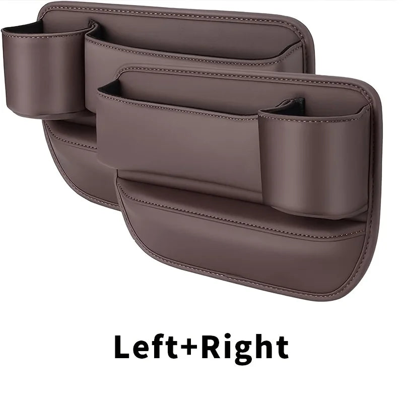 Car Seat Gap Storage Box Multifunctional Device Sorting Filling Pad Zpaxo Brown