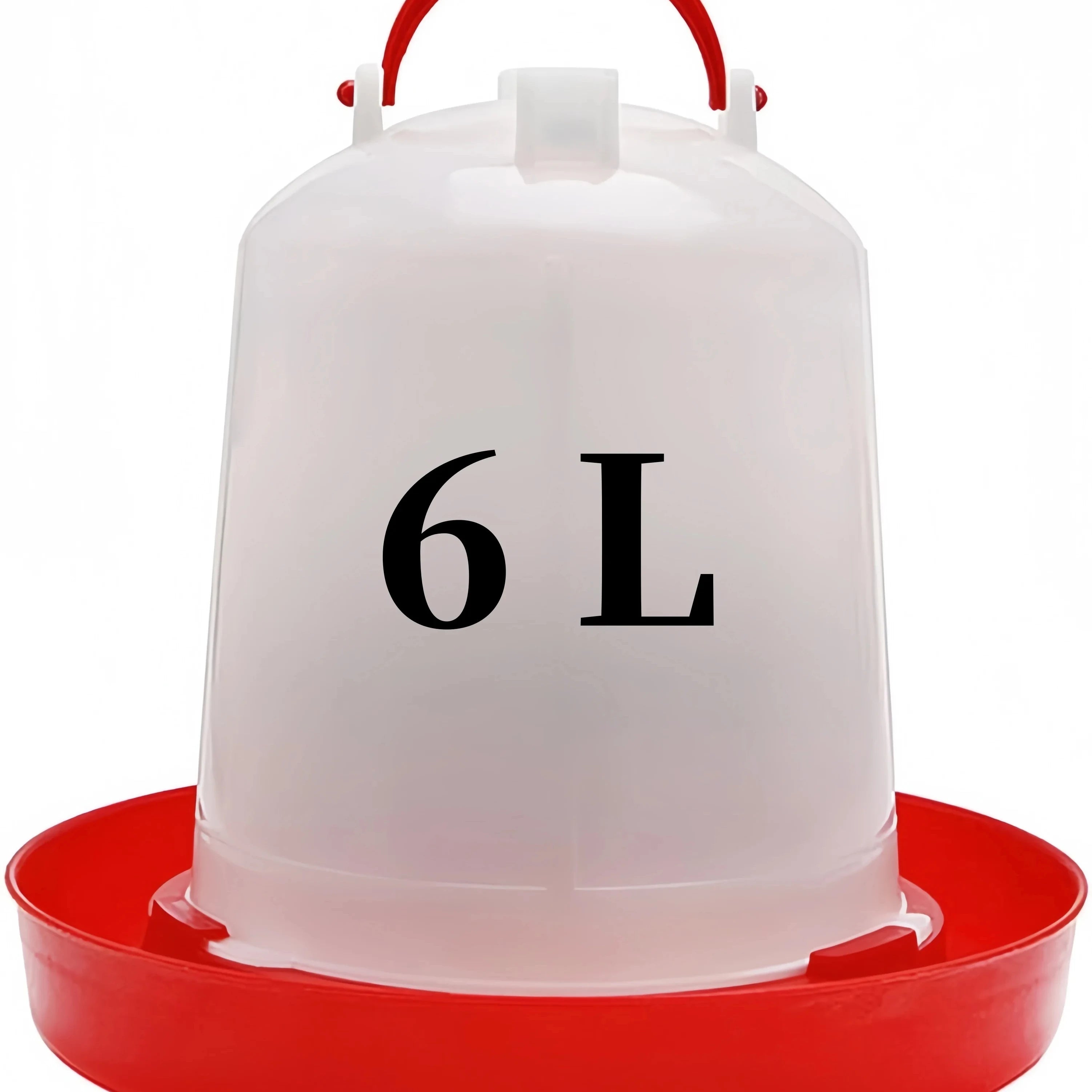 6L Automatic Chicken Coop Water Dispenser Chicken Water Dispenser Water Outlet with Switch Plastic Poultry Drinking Bucket Zpaxo