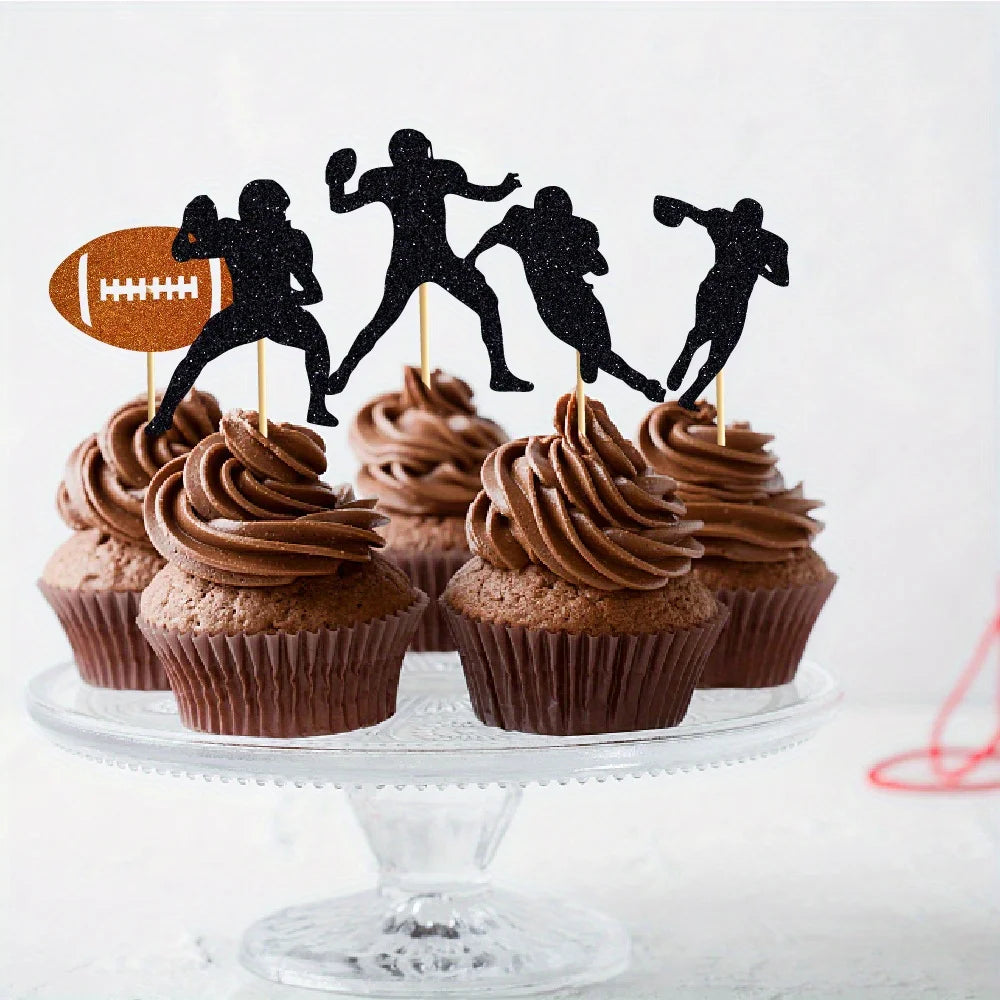 Rugby Cake Insert Sports Theme Birthday Decoration Large Card Topper