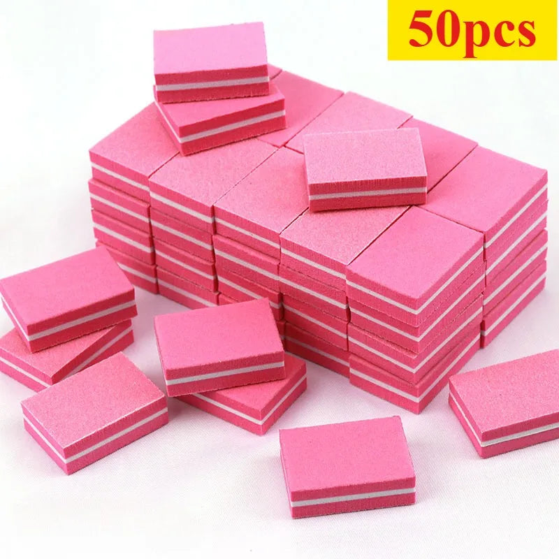 10-100psc Mini Buffing Sanding Files Block Pedicure Care Nail Art Buffer Polish Manicure Pedicure Nail File Tools Nail Charm new Zpaxo