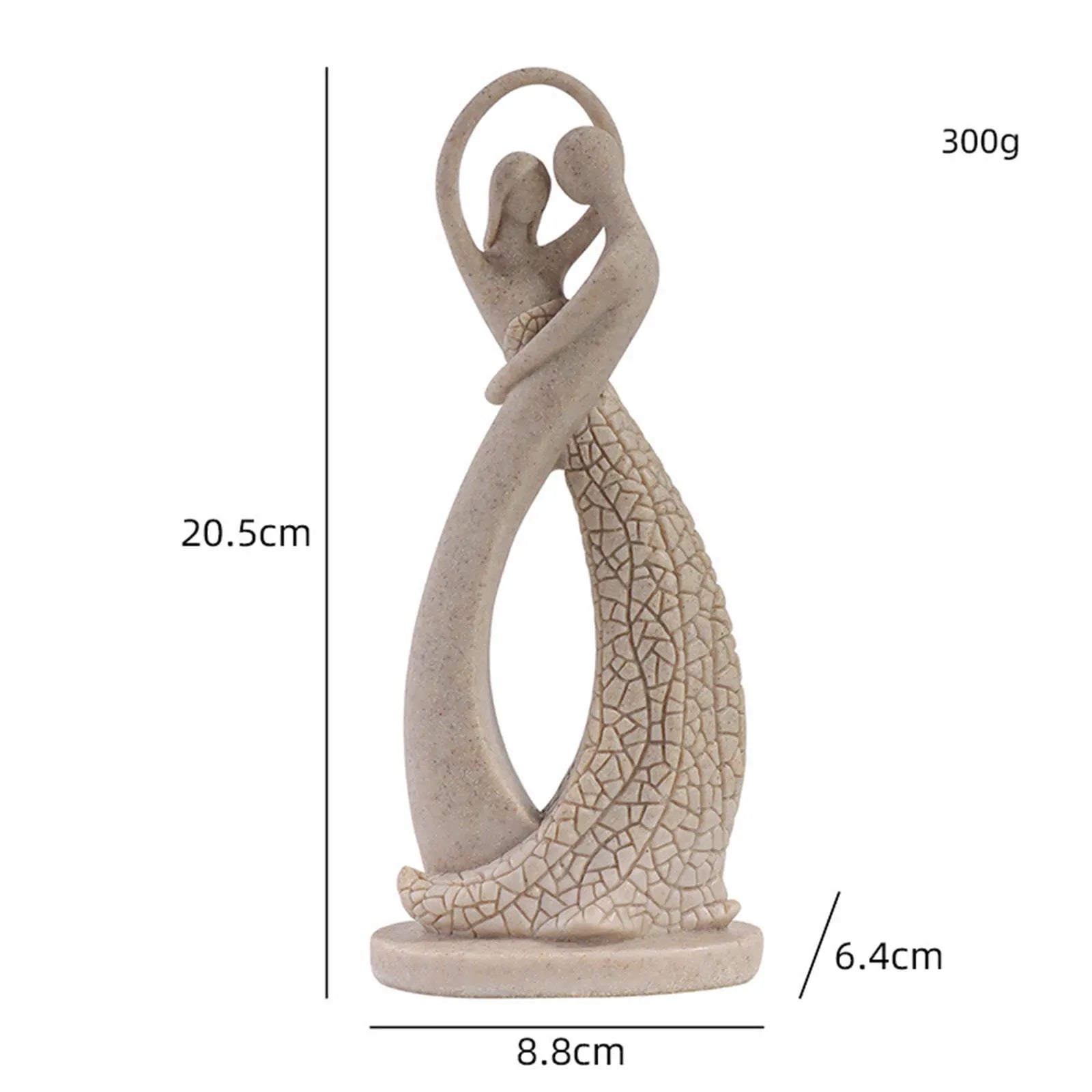 Couples Abstract Statue Modern Decor Tabletop Valentines Day Home Zpaxo Style A