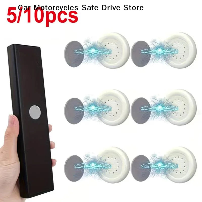 M10pcs Magnetic Remote Holder Wall Mount Strong Adhesive Reusable