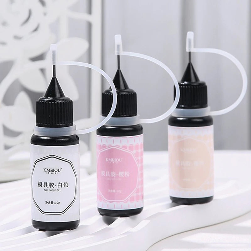 Carved Gel Nail Mold UV Crystal Glue 3D Acrylic Tool Art DIY Silicone Zpaxo