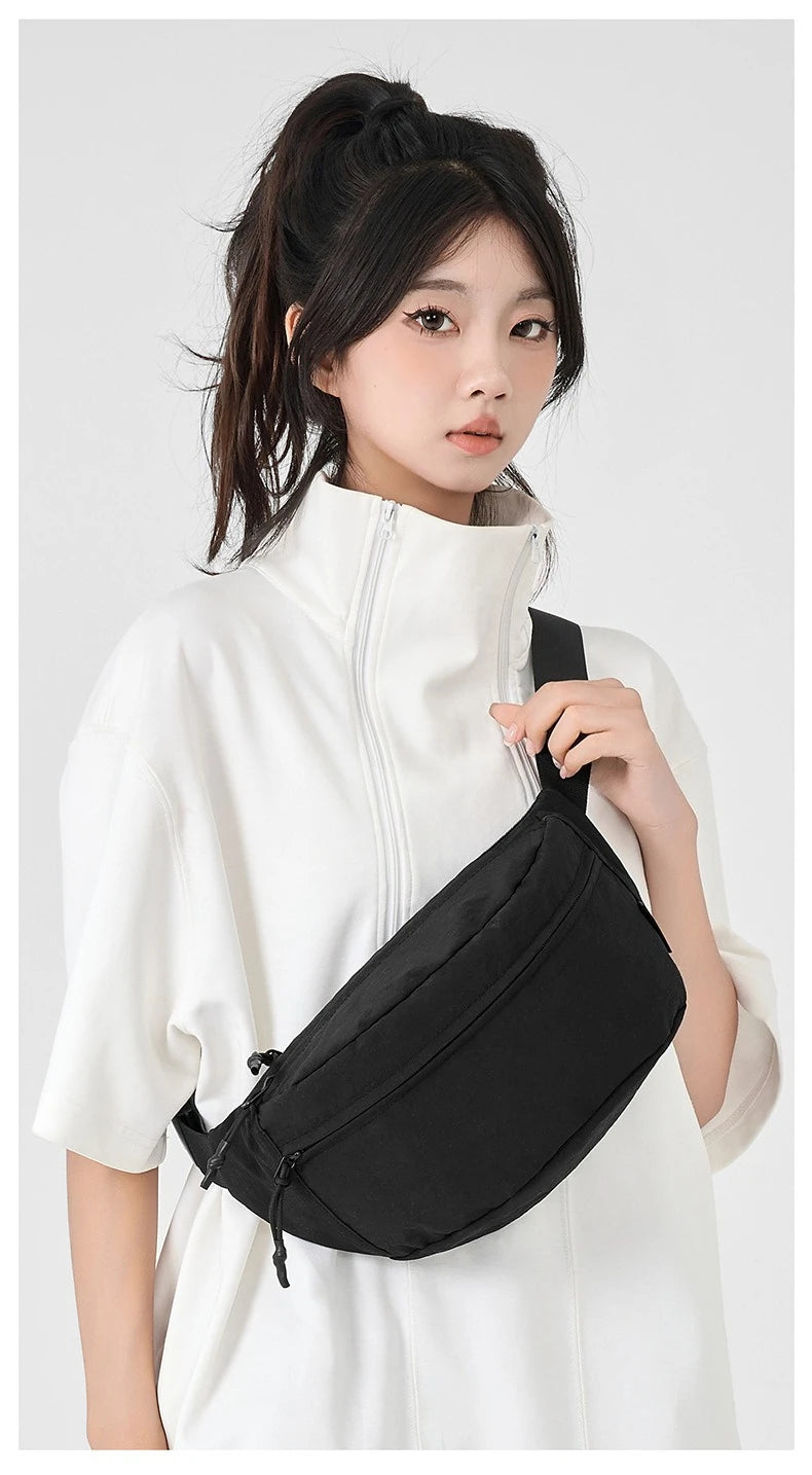 Minimalist chest bag women's bag niche design summer lightweight and versatile shoulder bag trendy and stylish waist bag Zpaxo