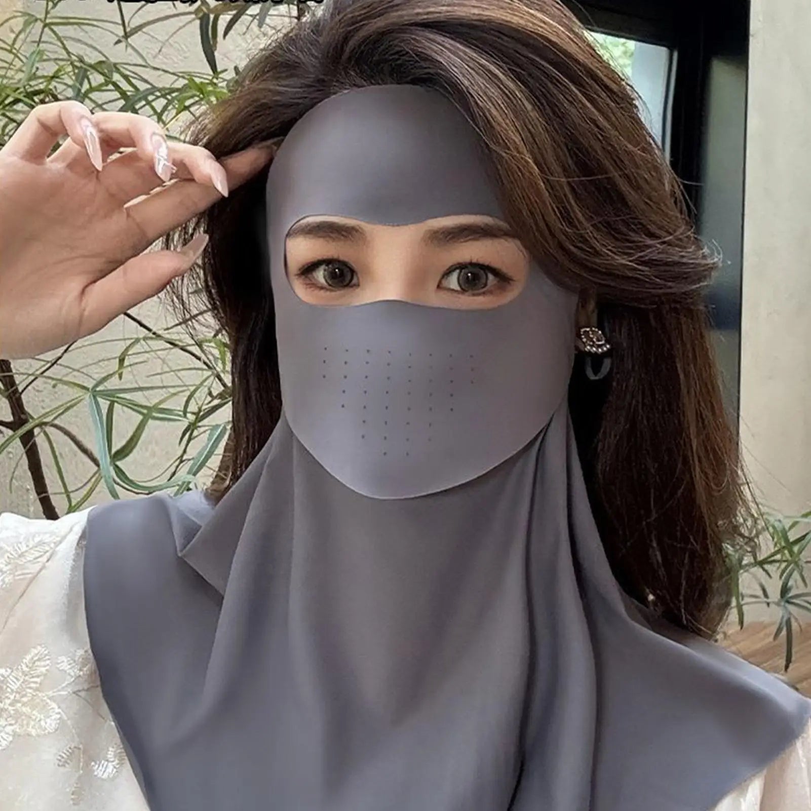 UV Protection Full Face & Neck Mask – Breathable Sun Cover UV Sun Face Mask Zpaxo