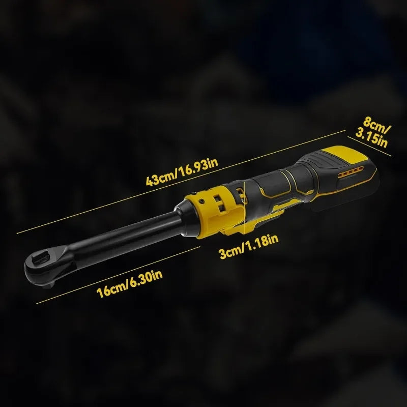 Cordless Ratchet Wrench Upgraded Extended Head Removal Screw Nut 220N