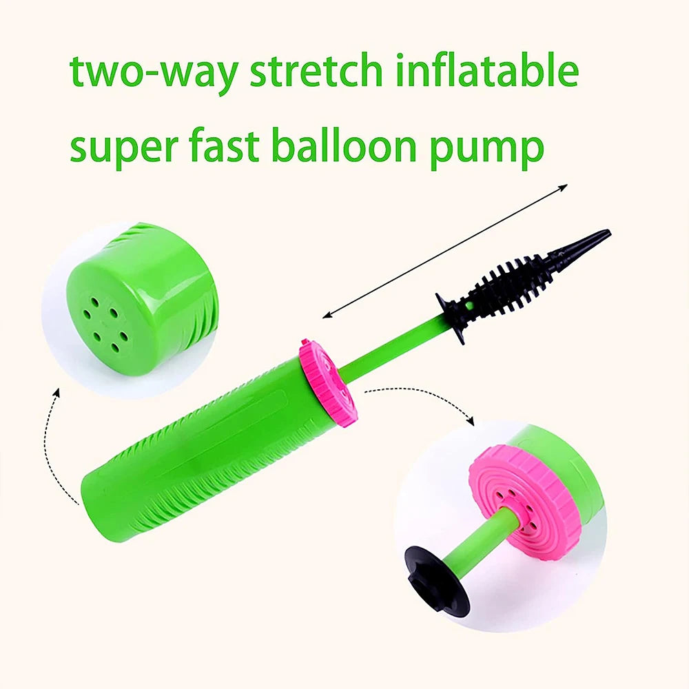 Balloon Pump Handheld Two-Way Dual Action - Hand Blower Air Pumper Balloons Ballon Inflator Pumping for Wedding Birthday Party Zpaxo