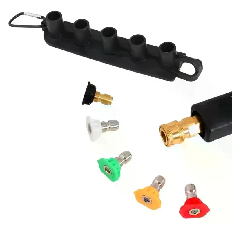 5-Pc Pressure Washer Nozzle Tips Set – 1/4" Quick Connect