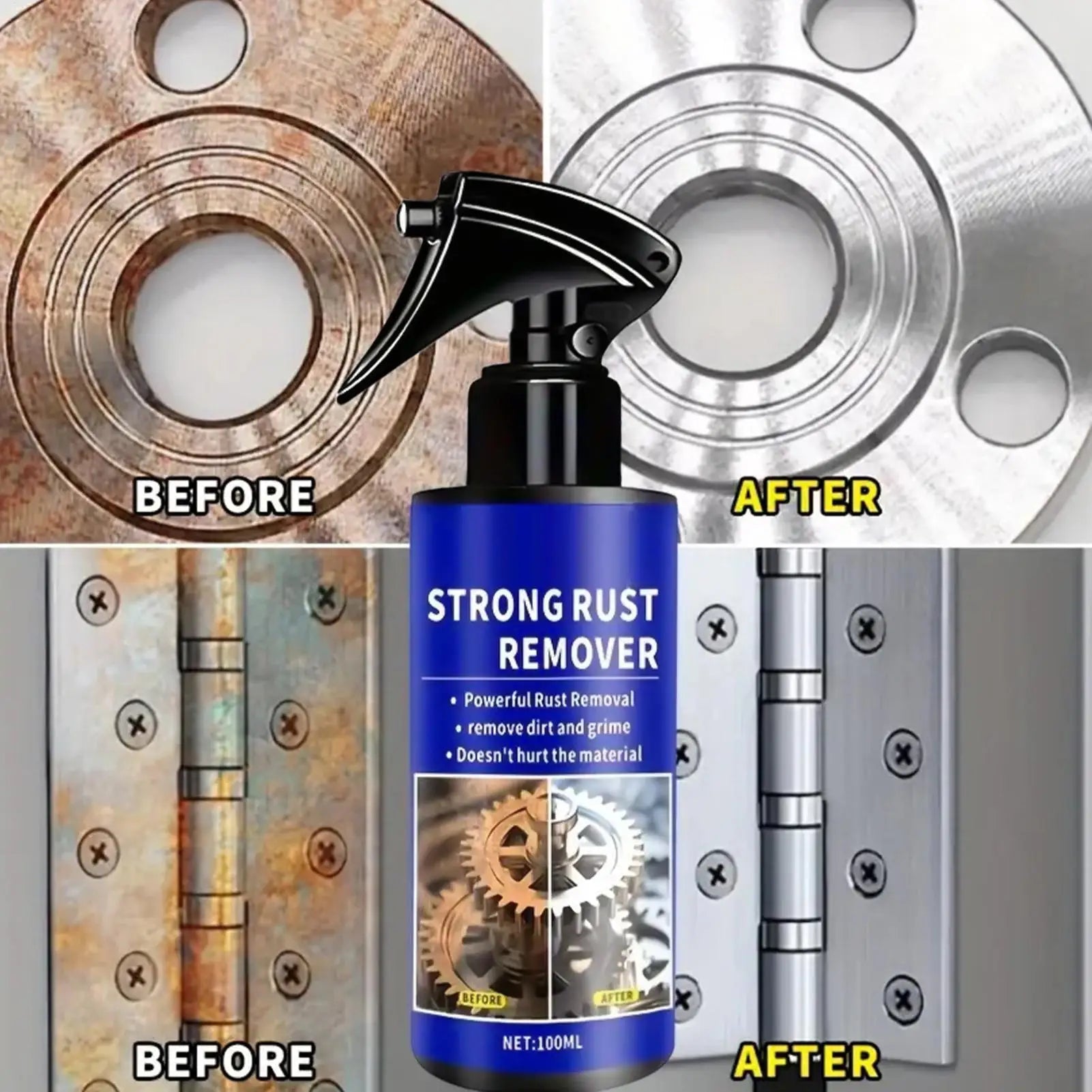 100ml Anti-Rust Spray – Instant Metal Rust Remover & Protector Rust Remover Spray Zpaxo