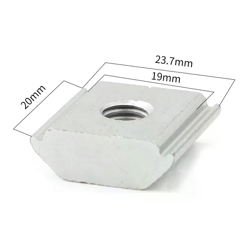Solar Panel Mounting Aluminum Alloy Bracket End Mid Clamp T-blocks Zpaxo