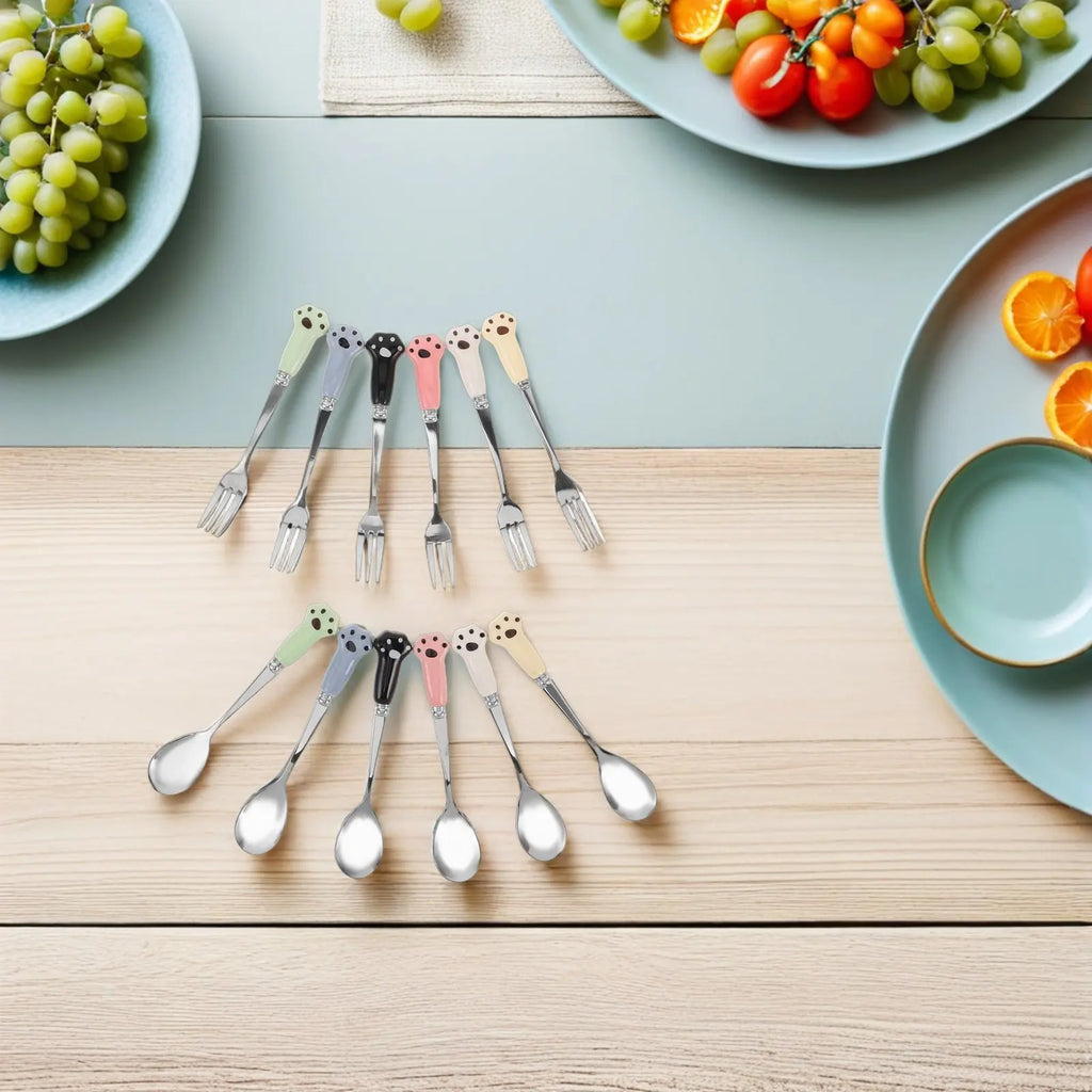 Pet Feeding Tools Stainless Steel Multifunctional Long Handle Spoon