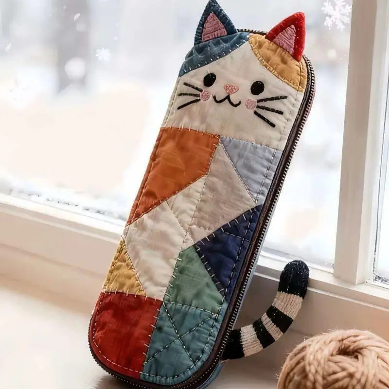 Kawaii Kitten Pencil Case – Large Capacity Pouch Bag