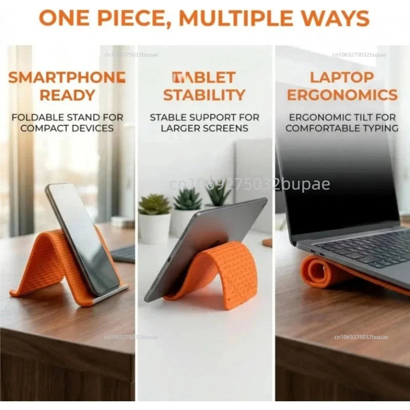 Sticky Phone Grip Phone Holder Wall Bendable Silicone Phone Stand Portable Universal Holder Cell Phone Tablet Desktop Support Zpaxo