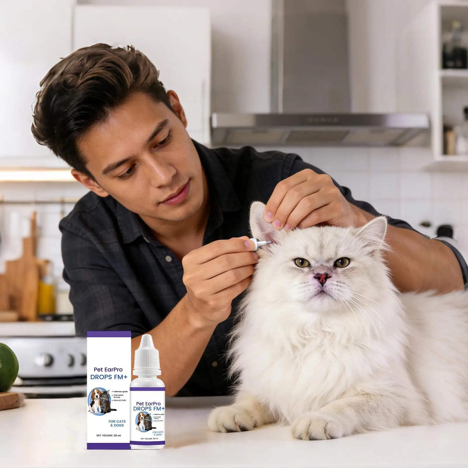 Ear Drops Dogs Cats Fast Soothing Odor Removal Itch Relief Cleaner