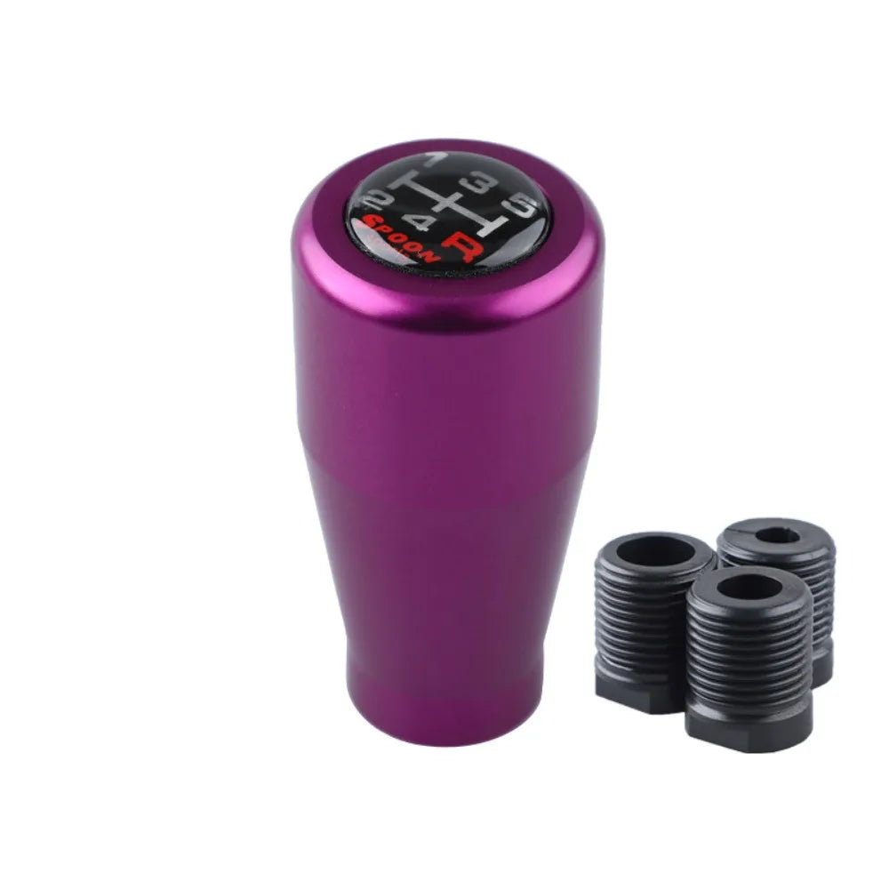 Classic Universal Racing Gear Shifter Knob 5 Speed Aluminum Alloy Zpaxo Purple