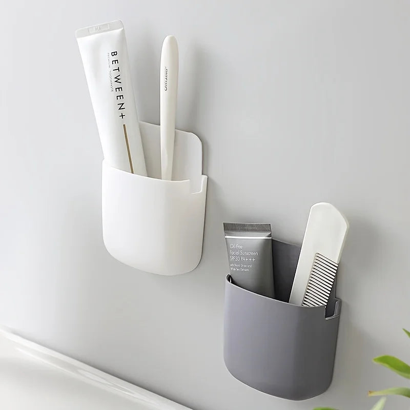 Wall-mounted Remote Control Storage Box Plastic Hanging Holder Pens