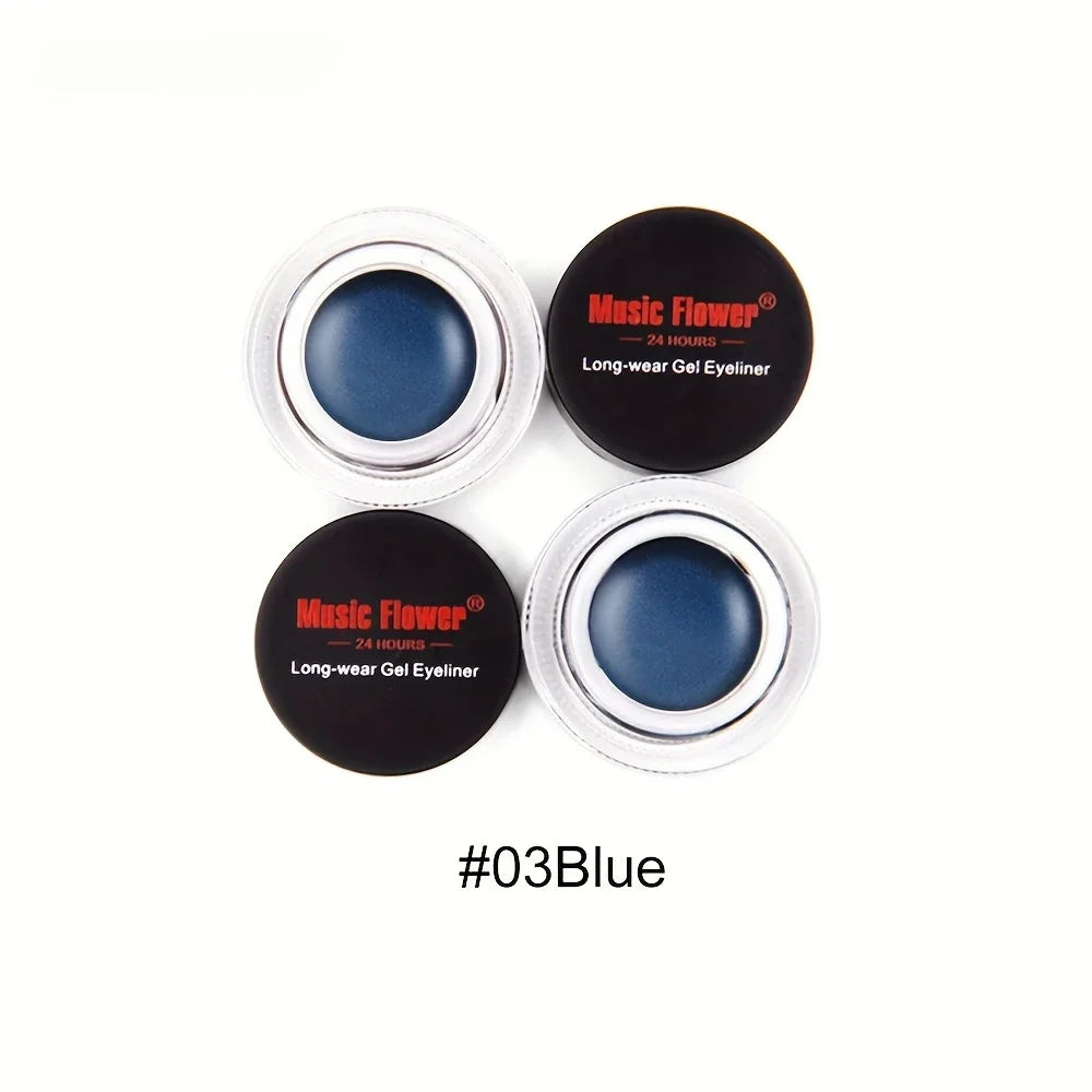 Rich Rendering Eyeliner Cream Smudge Proof Waterproof Easy Coloring Zpaxo 03