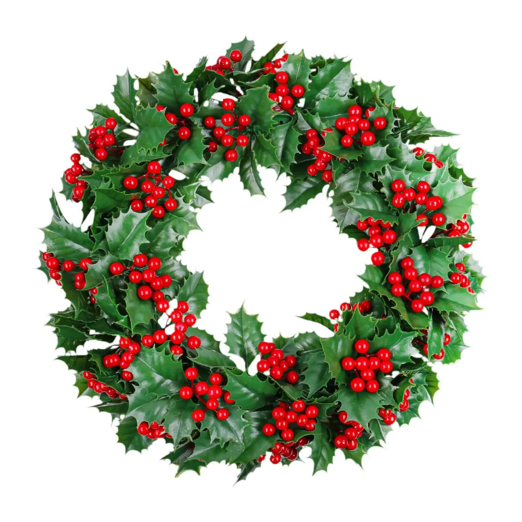 Artificial Christmas Wreath Garland Green Leaves Ornament Zpaxo